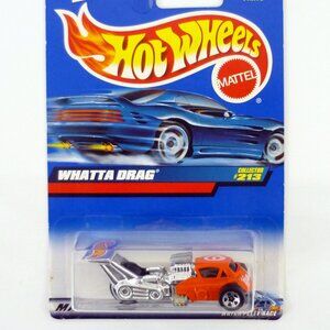 Hot Wheels Whatta Drag #213 Orange Die-Cast Car 2000